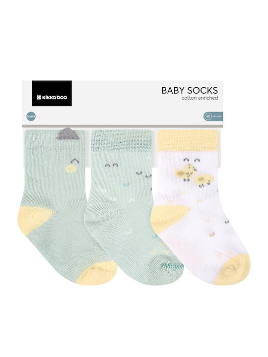 Kikka Boo Kids' Socks Sleepy Sheep Green 3 Pairs