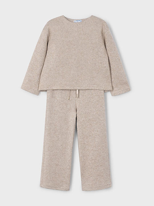Set pentru copii cu pantaloni Iarnă 2buc Dark Beige