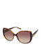 Kenneth Cole Women's Sunglasses with Brown Tartaruga Plastic Frame and Brown Gradient Lens