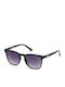 Kenneth Cole Unisex Γυαλιά Ηλίου με Μαύρο Κοκκάλινο Σκελετό και Μωβ Ντεγκραντέ Φακό