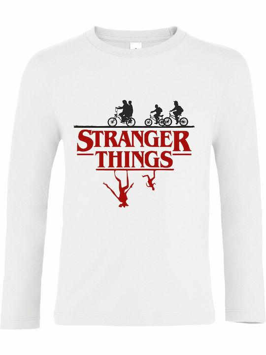 kirikoko Детска блуза White Stranger Things, Up...