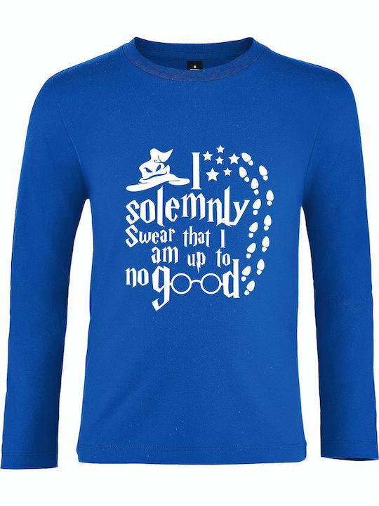 kirikoko Kids' Shirt Long Sleeve Royal Blue Har...