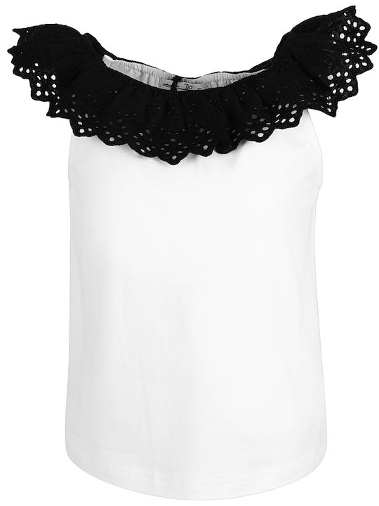 Bluză pentru copii Cu mânecă scurtă WHITE
