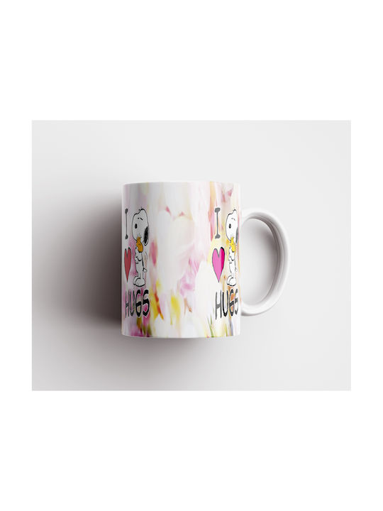 White Ceramic Mug 330ml Snoopy Dp4659