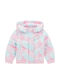Kinder Freizeitjacke mit Kapuze Light blue-pink