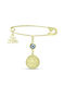 CHrysolithos Kinder Sicherheitsnadel aus Gold 9K mit Konstantinato