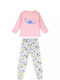 Energiers Kids' Pajamas Winter Multicolored Sleepysauros