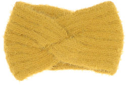 Knitted Women's Headband 100% Acrylic Buticcochet One Size Mustard Yellow Bnt258