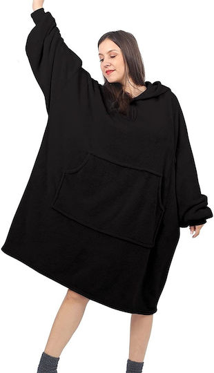 Κουβέρτα με Μανίκια 79x118εκ. Black Κουβέρτα με Μανίκια 79x118εκ. Black