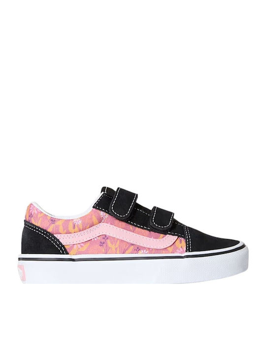 Vans Old Skool V Παιδικά Sneakers με Σκρατς Ροζ