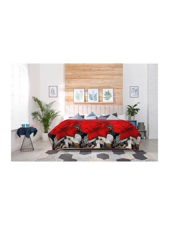 Alcam Retro Rose Κουβερλί Διπλό Ροζ 200x220cm
