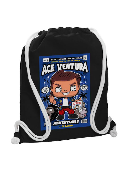 Koupakoupa Ace Ventura: Pet Detective Παιδική Τσάντα Πλάτης Μαύρη 48x40εκ.