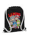 Koupakoupa Labubu Superheroes Kids Bag Backpack Black 48cmx40cmcm