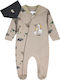 Energiers Baby Bodysuit Long-Sleeved Beige