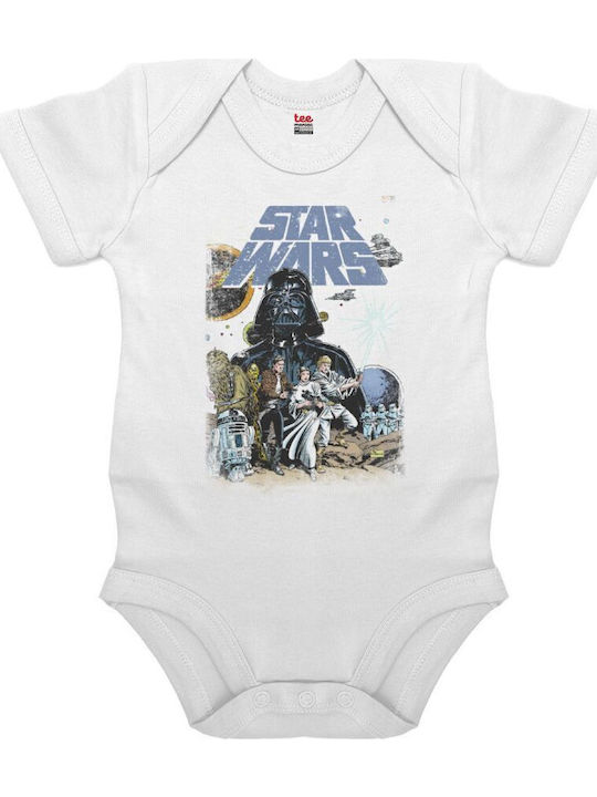 Koupakoupa Star Wars Mâneca scurta Alb