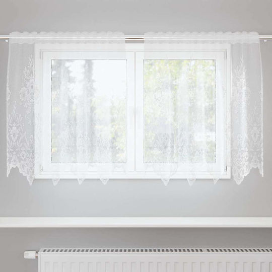 vidaXL Window Curtain With Pencil Pleat White 150x80cm