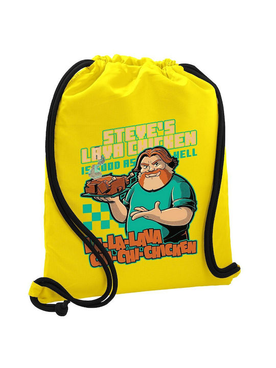 Koupakoupa Steves Lava Chicken Gym Backpack Yellow
