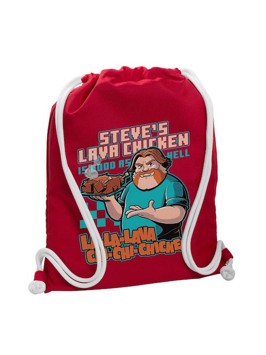 Koupakoupa Steves Lava Chicken Gym Backpack Red