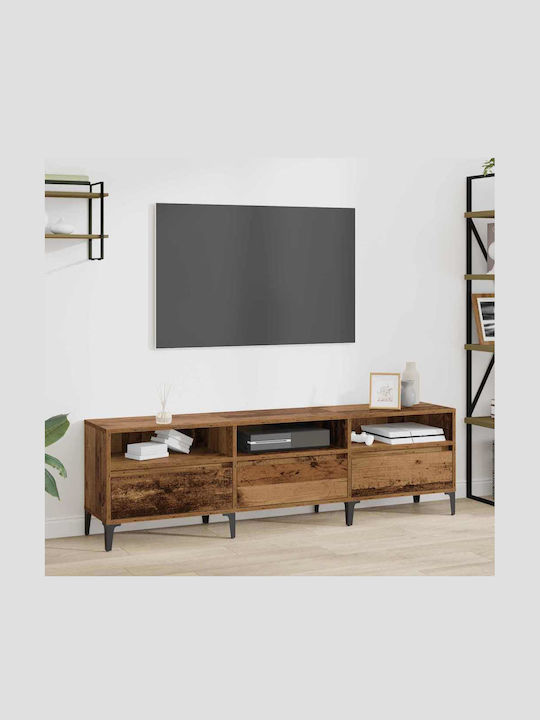TV-Ständer Aus Altem Holz M150xT30xH44,5cm
