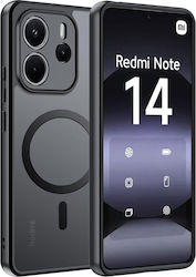 Xiaomi Redmi Note 14 4G Magsafe Erbord Matte Case Black + Screen Glass