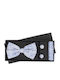 3-teilige Set Fliegen Manschettenknöpfe Einstecktuch Herren Buticcochet Blau Setp281