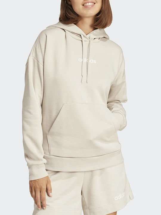 adidas Hanorac Ecru cu Glugă