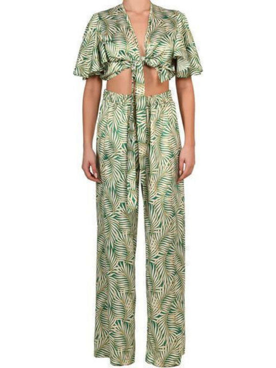 Ino Mei Athens Blouse Tropical Green