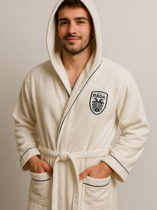 Vesta Home Paok Μπουρνούζι με Κουκούλα Λευκό 36...
