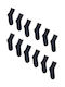 Yookie Men's Socks Black 12Pack