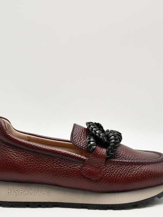 Hispanitas Δερμάτινα Γυναικεία Loafers σε Μπορν...