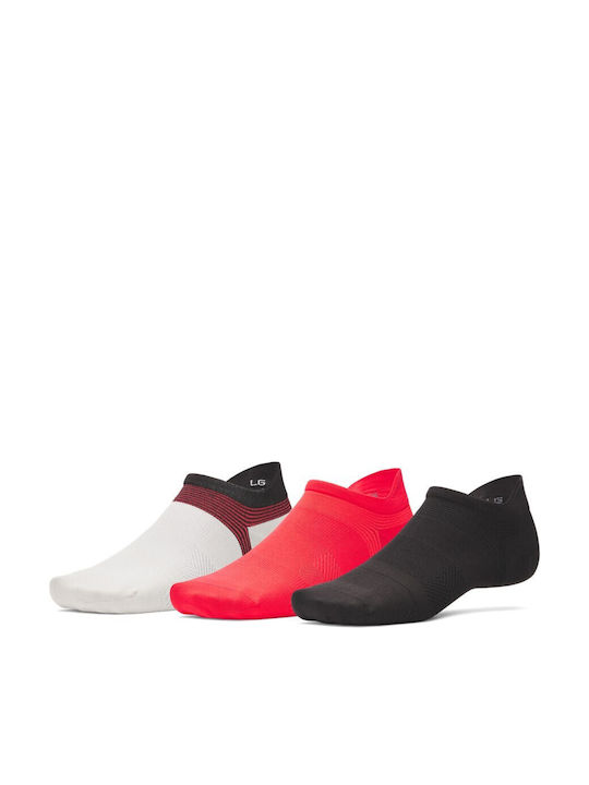 Under Armour Ua Ad Running Socks Red 3 Pairs