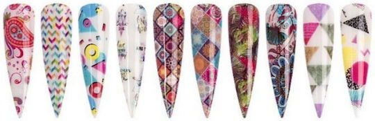 Transfer Folie Set 10 Stück 20x4cm-xkz10-03