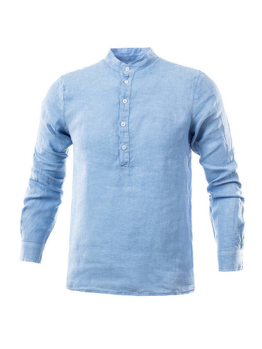 Panda Clothing Langarm Hemd Hellblau