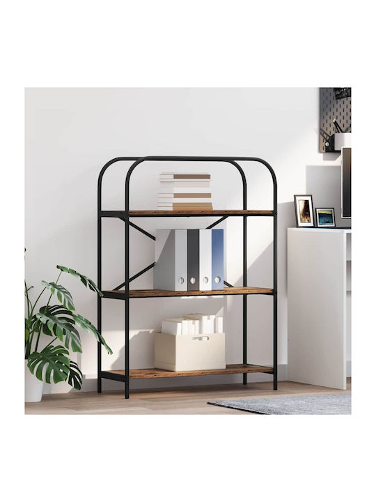 Bibliotecă Lemn Vechi 80x30x109 cm