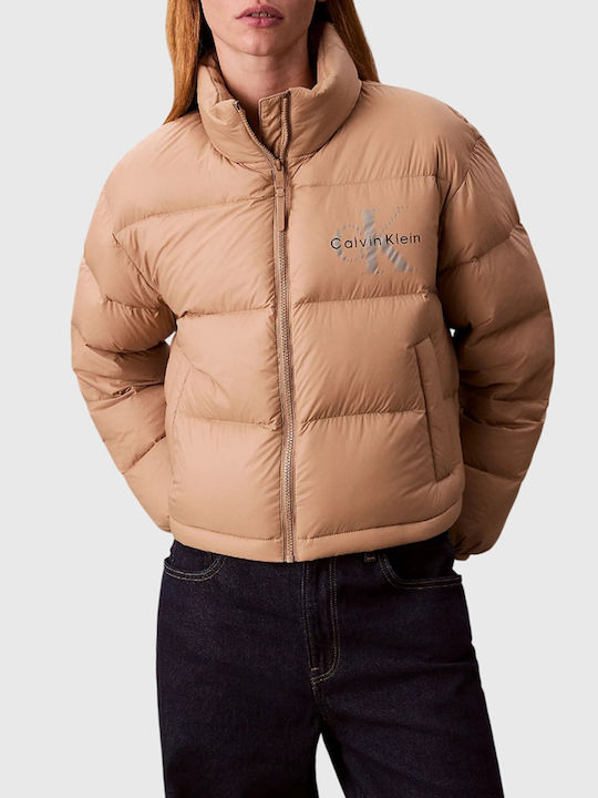 Calvin Klein Κοντό Γυναικείο Puffer Μπουφάν για...