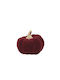 Beauty Home Tabletop Lucky Charm Pumpkin Burgundy made of Fabric 7x9cm 1pcs