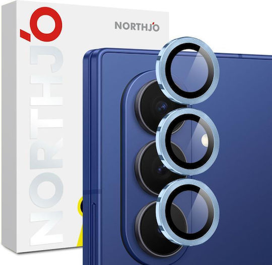 Northjo Protecție Cameră Cadru metalic Blue pentru Samsung Galaxy Z Fold7 5G