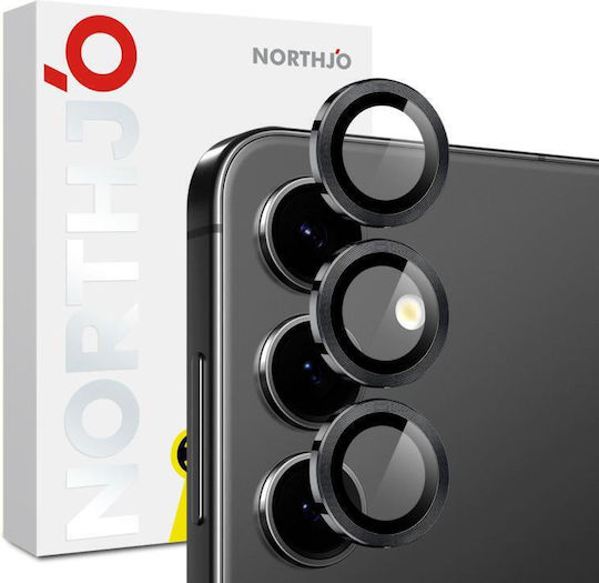 Northjo Camera Protection Metal Frame Black for the Samsung Galaxy S25 FE 5G
