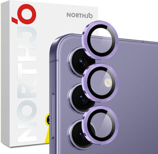 Northjo Camera Protection Metal Frame Purple for the Samsung Galaxy S25 FE 5G
