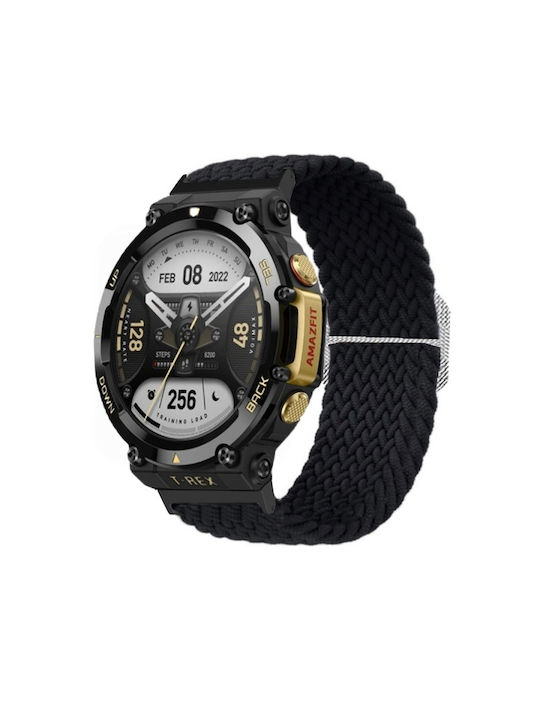 Каишка Черен (Amazfit T-Rex 2 - Амазфит Т-Рекс 2)