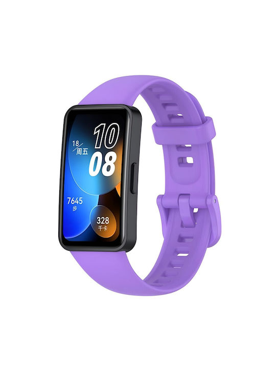 Λουράκι Σιλικόνης Μωβ (Huawei Band 10, 9, 8)