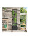 vidaXL Planter Box Din Plastic Negru 35x30x135 cm