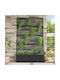 vidaXL Kunststoff Blumenkasten Schwarz 105x30x170cm