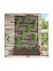 vidaXL Planter Box Plastic Negru 30 cm