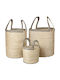 Broste Copenhagen Set dekorative Körbe Schwarz 41x41x60cm 3Stück