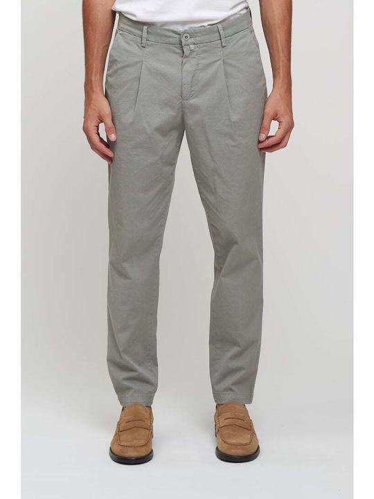 Pantaloni Chino Elastic cu Croială Normală Gray