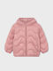 Kinderjacken & Winterjacken Lässig Lang mit Kapuzen-Rosa Sanft
