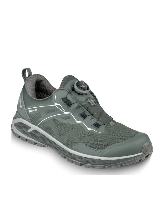 Meindl Men's Hiking Shoes Waterproof with Gore-Tex Membrane Green
