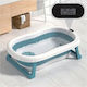 Faltbare Babybadewanne mit Thermometer Mehrfarbig
