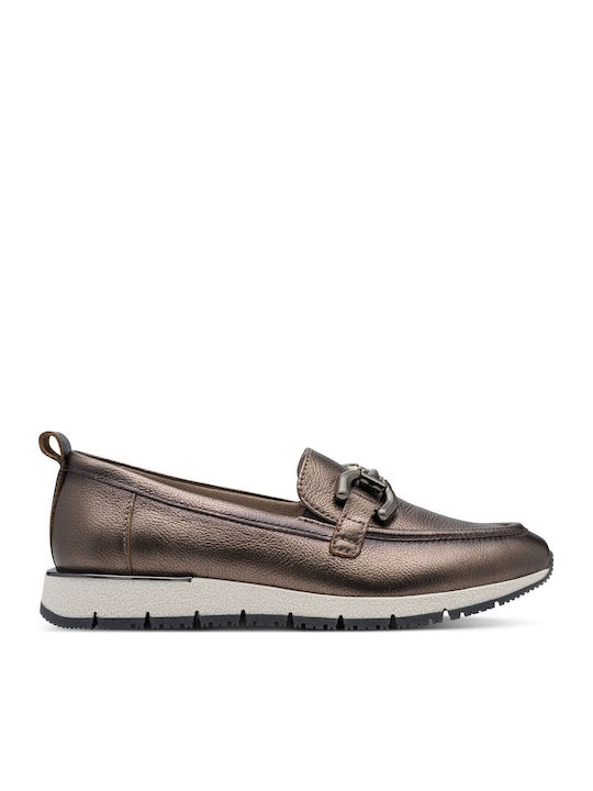 Tamaris Γυναικεία Loafers σε Χρυσό Χρώμα